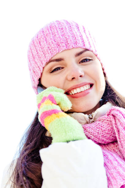 istock Young woman talking on phone outdoors 155368702