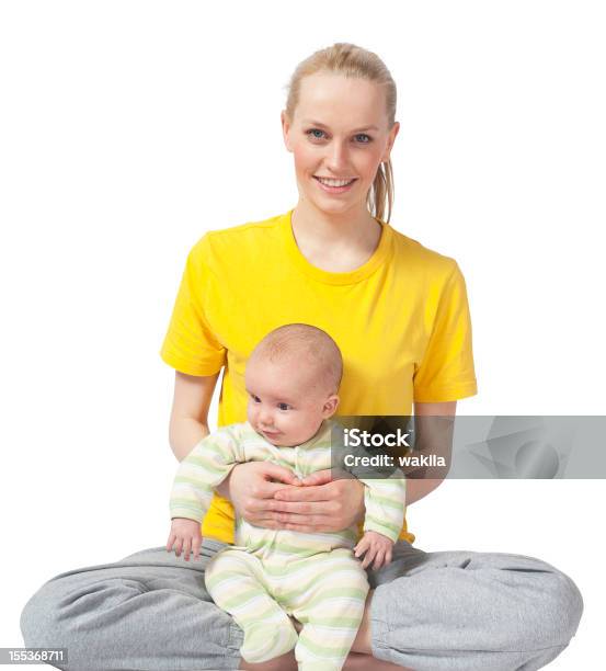 Madre E Figlio Yoga Stockimage - Fotografie stock e altre immagini di Accudire - Accudire, Adulto, Aerobica