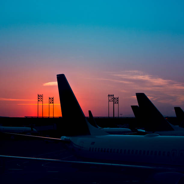 istock houston airport at sunset 155368764