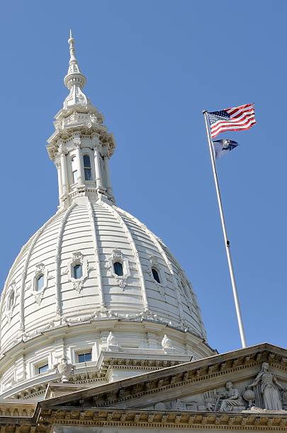 istock Capitol Building, Lansing Michigan 155368828