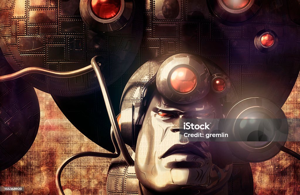sci に未来的なロボット-fi 環境 - テレビゲームのロイヤリティフリーストックフォト