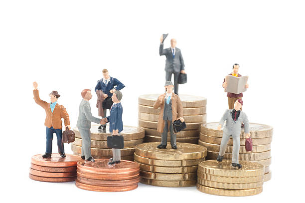 istock job and money. Worker employees with different wage 155369211