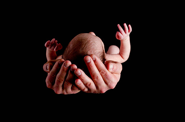 baby - newborn human hand baby father zdjęcia i obrazy z banku zdjęć