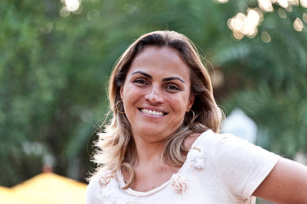 Smiling Mature Hispanic Woman