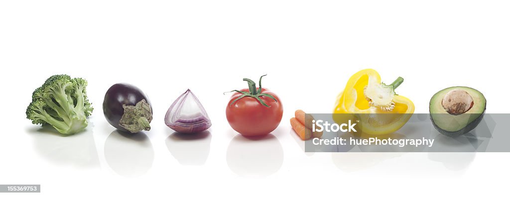 Arcobaleno di verdura - Foto stock royalty-free di Verdura - Cibo