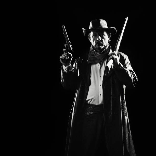 istock american cowboy with guns 155370274