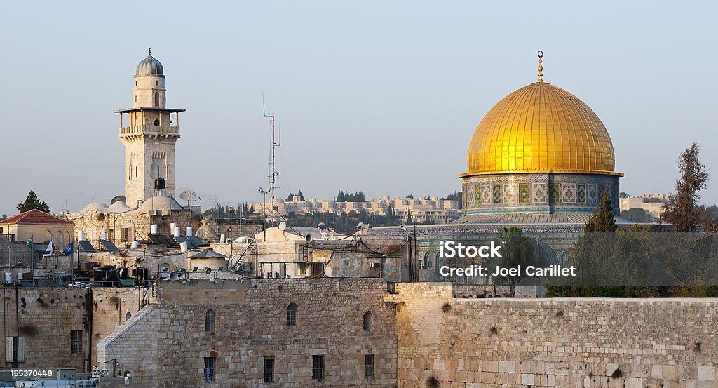 Cúpula de la roca y la muralla occidental - Foto de stock de Cultura de Palestina libre de derechos