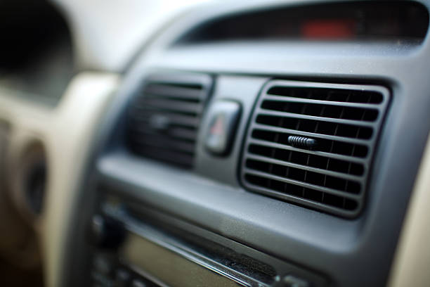 interior de carro aquecimento aberturas de ventilação - land vehicle audio imagens e fotografias de stock