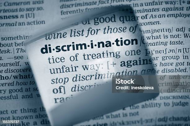 Definition Diskriminierung Stockfoto und mehr Bilder von Rassismus - Rassismus, Geschlechtsdiskriminierung, Vorurteil