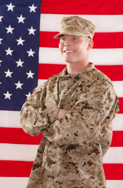 istock U S Marine Corps Soldier Smiling. 155371896