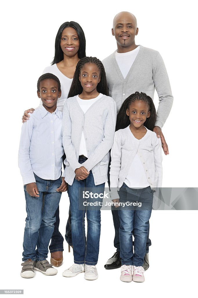 African Portret rodziny - Zbiór zdjęć royalty-free (Rodzina)