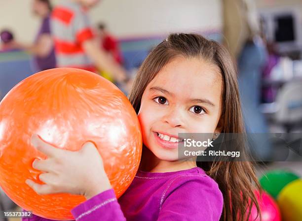 Little Girl Bowler Stock Photo - Download Image Now - Ten Pin Bowling, Child, Childhood