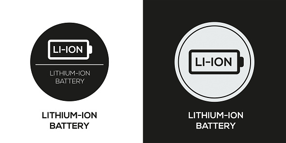 li-ion battery Icon, Vector sign.