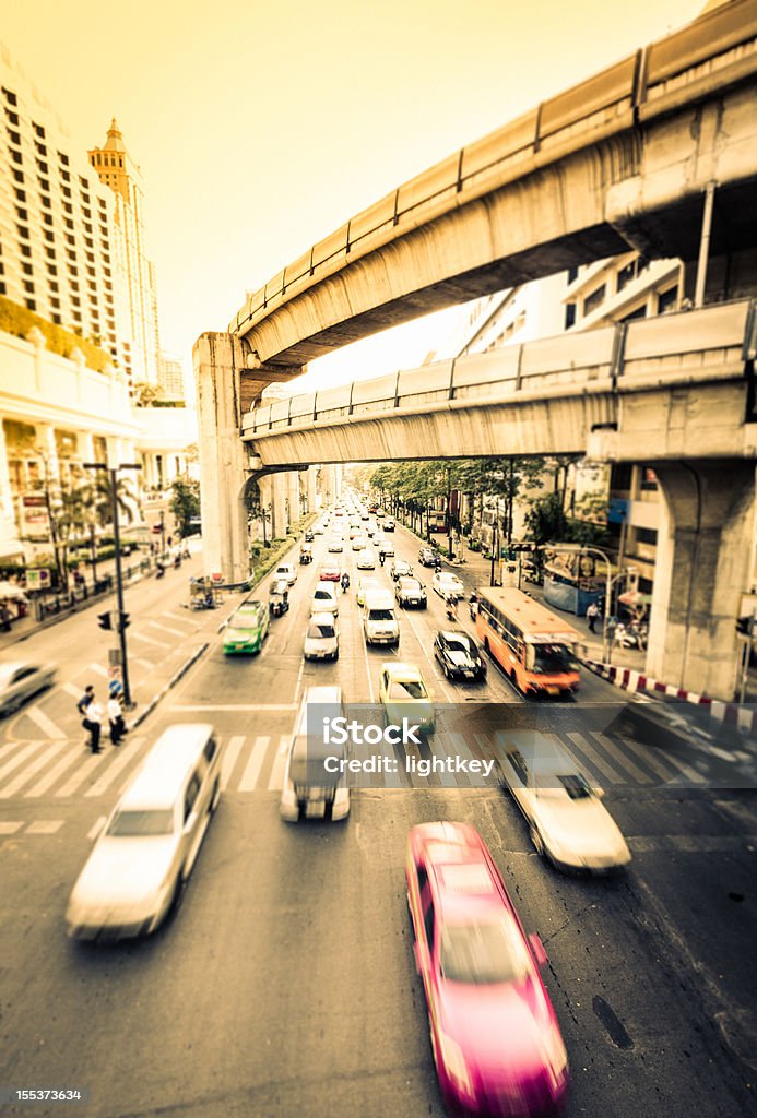 Tráfego em Bangkok - Foto de stock de Arquitetura royalty-free