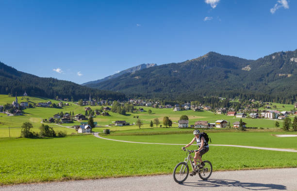 istock Scenic Gosau Biking, Austria 155373881