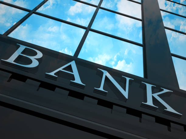 istock Ant's eye view looking up at a bank 155374031