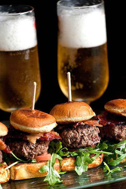 istock Mini Burgers and Beer 155374070