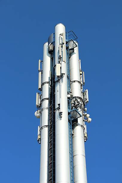 Communications Tower Communications tower for mobile sendemast stock pictures, royalty-free photos & images