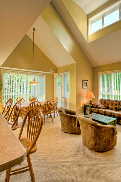 istock Interior of an mountainside condo apartment - I 155374363