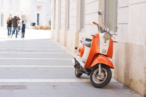 istock Motor scooter in the city 155374544