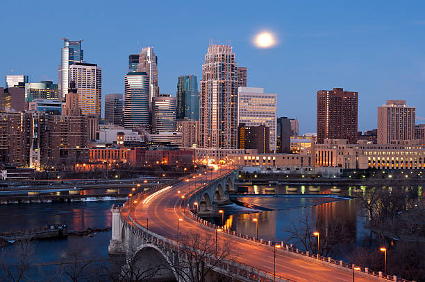 Minneapolis, Minnesota Skyline stock photo