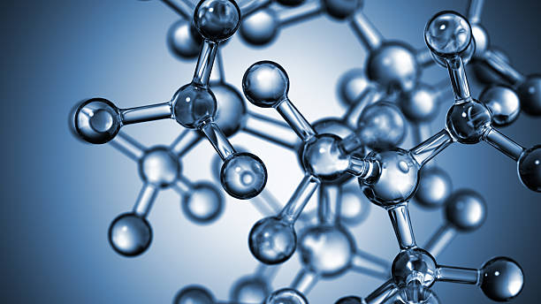 estrutura molecular - molecule molecular structure atom chemistry imagens e fotografias de stock
