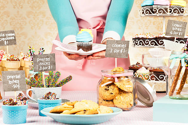 istock Selling Cupcakes at Bake Sale Fundraiser 155374812