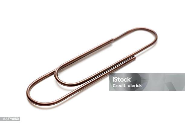 Paper Clip Stock Photo - Download Image Now - Brown, Color Image, Cut Out