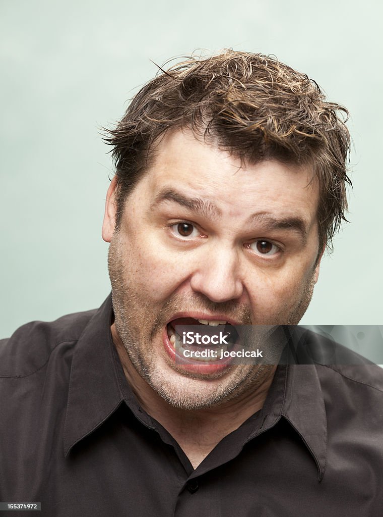 Man Screams Adult man expresses his anger Men Stock Photo