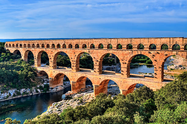 pont du gard, francia - du fotografías e imágenes de stock