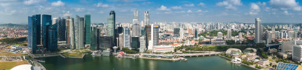 istock Singapore aerial skyscraper cityscape panorama 155375489
