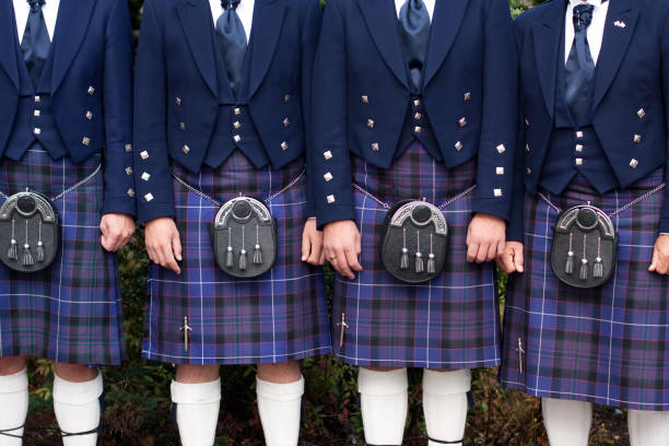 homens com kilts - kilt - fotografias e filmes do acervo