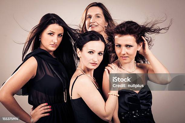 4 Beautiful Ladies Stock Photo - Download Image Now - 30-39 Years, 40-49 Years, Adult