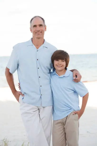 Photo of Father & Son on the Beach