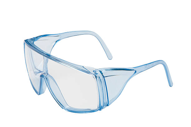 safety glasses with clipping path stock photo