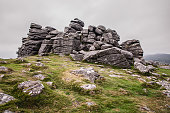 View From The Top Of 'Hound' Tor On Dartmoor In Devon