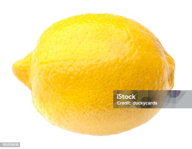 Lemon With Clipping Path Stock Photo - Download Image Now - Lemon - Fruit, Cut Out, White Background