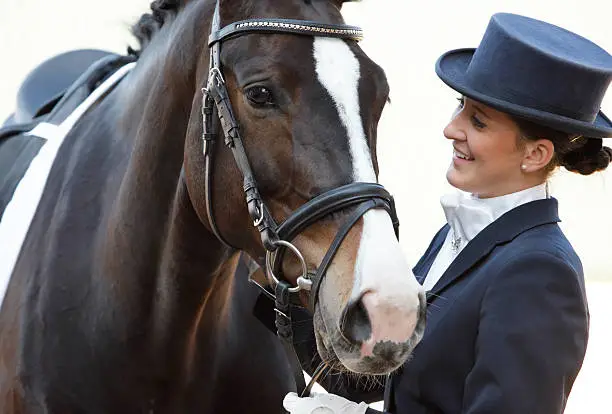 Photo of Dressage rider with her horse
