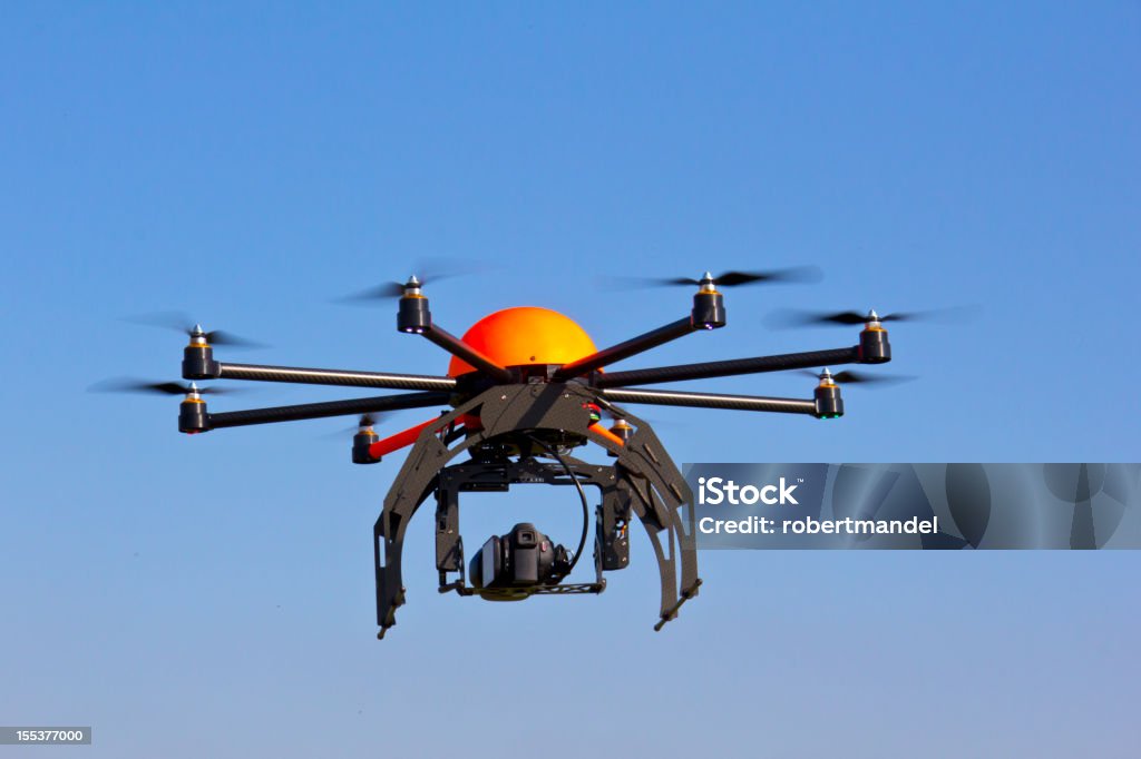 Octocopter  Drone Stock Photo