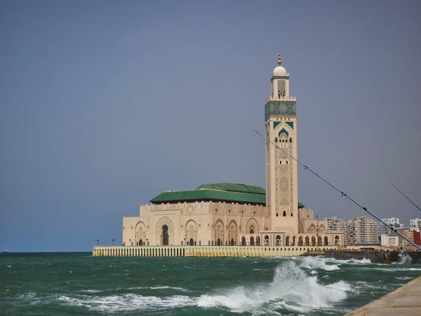 istock Grande Mosquee Hassan II a large white mosque in Casablanca. 1553775731