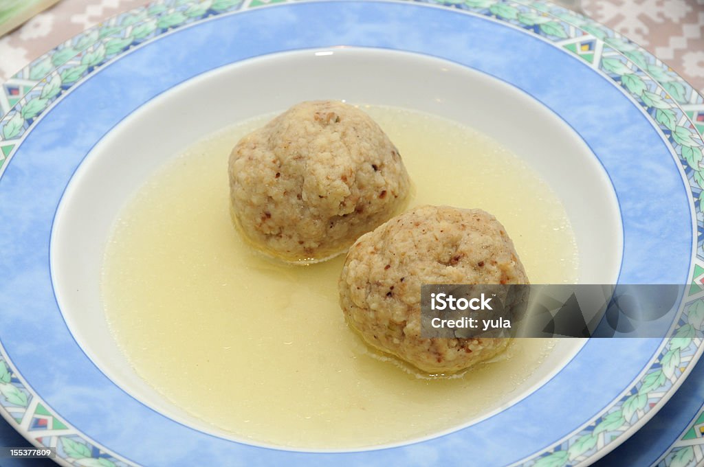 Kneidel Sopa - Royalty-free Bolinho de Massa Foto de stock