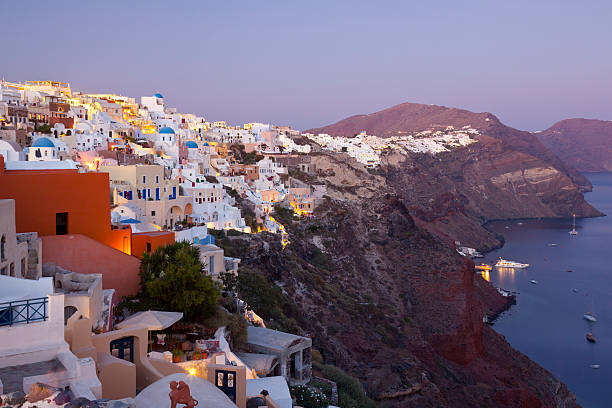 istock Oía And Caldera At Night, Santorini 155377975