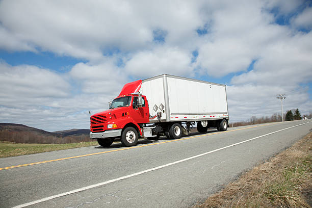 istock Truck On Rural Highway 155378137