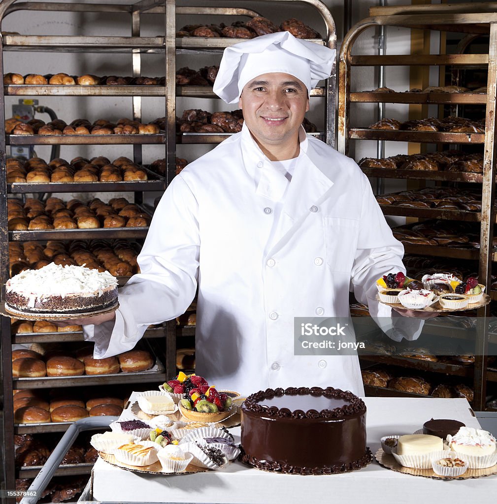 Stolzer Besitzer von kleine Bäckerei - Lizenzfrei Herstellendes Gewerbe Stock-Foto