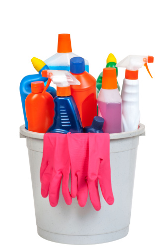 Bucket of cleaning equipment