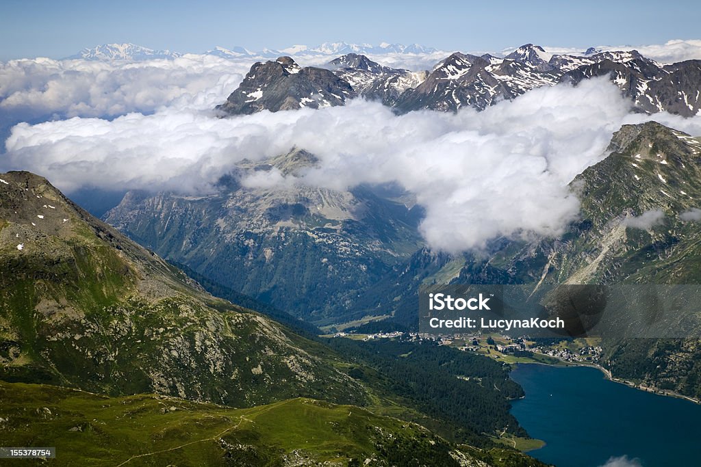 Panoramablick auf die Alpen Berge - Lizenzfrei Alpen Stock-Foto