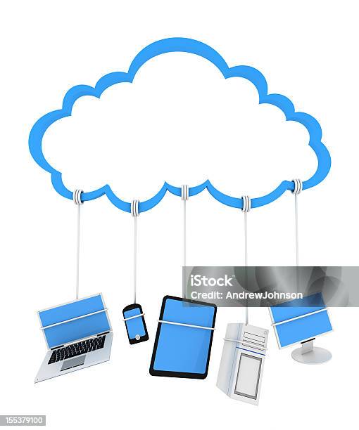Cloud Computing Stockfoto und mehr Bilder von Cloud Computing - Cloud Computing, Dreidimensional, Freisteller – Neutraler Hintergrund