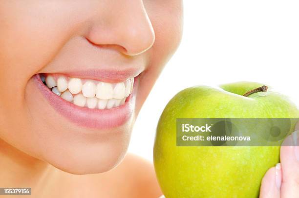 Foto de Sorriso Aberto e mais fotos de stock de Dentadura - Dentadura, Verde - Descrição de Cor, Saúde dental