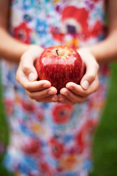 istock Girl holding an Apple 155379524