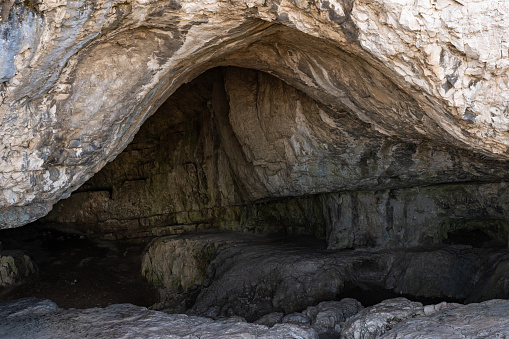 Entrance of the Szelim cave in Tatabánya